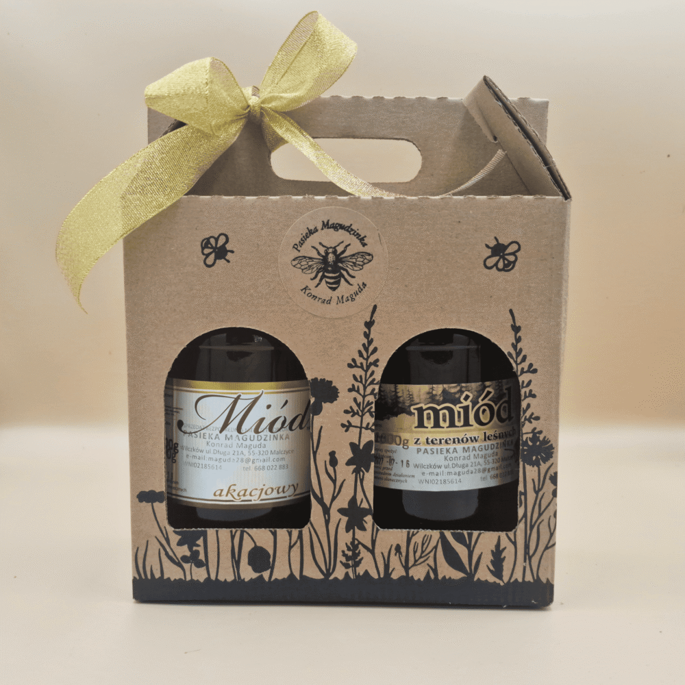 Zestaw miodu (2 słoiki x 1 kg)